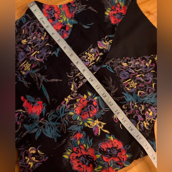 Vintage Floral Button Up Vest S/M - Picture 6 of 6